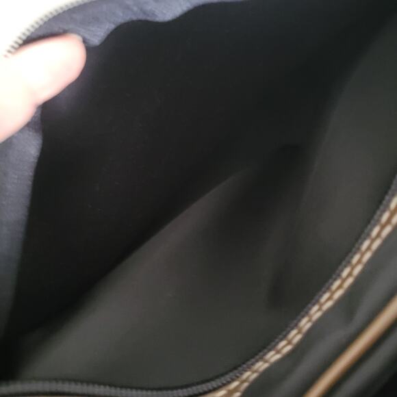 Dunhill Wristlet Pouch Zip Toiletry Men's Bag Large 9x8 Black Logo Designer - Picture 7 of 9